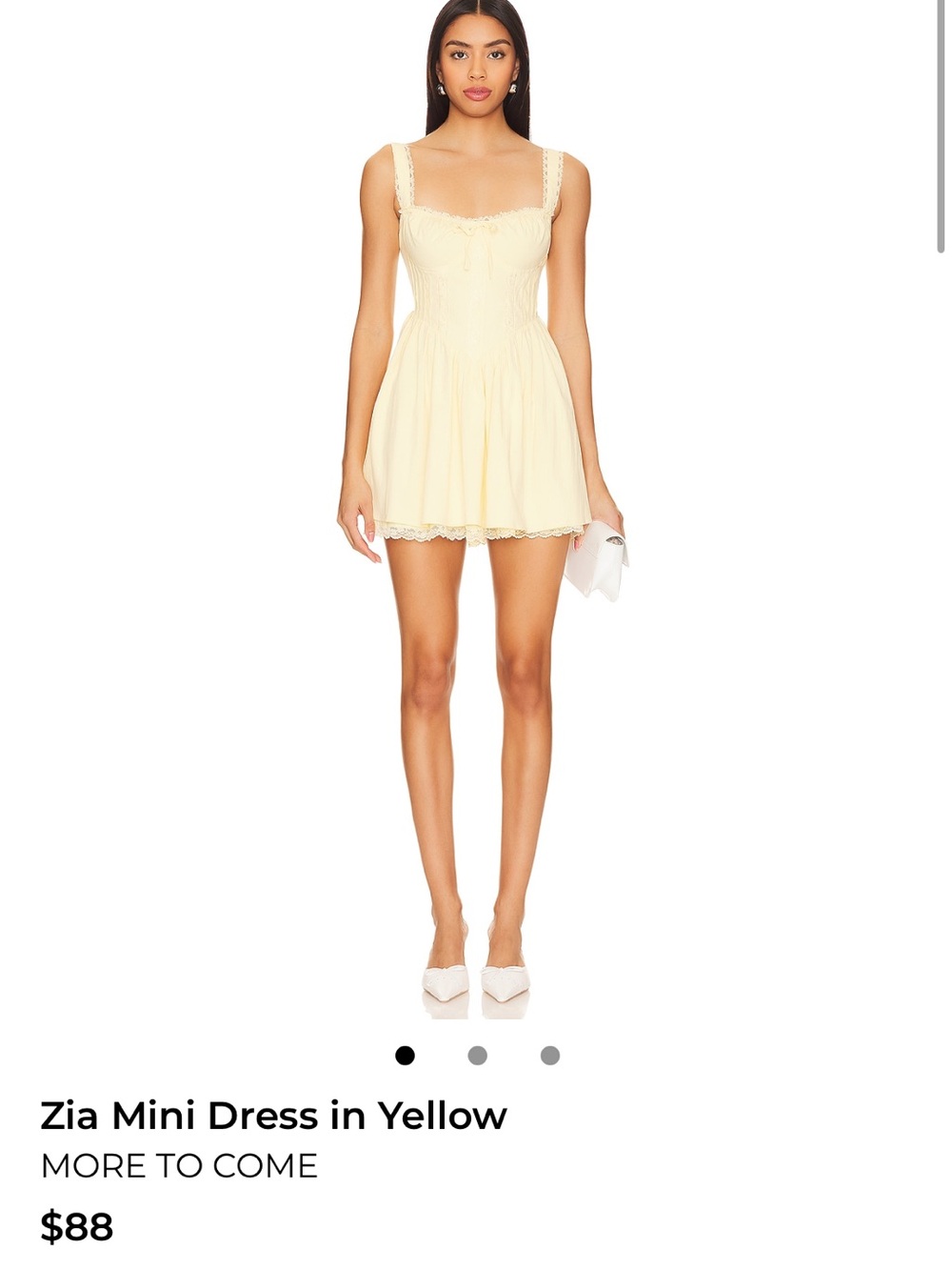 REVOLVE Zia Mini Dress in Yellow